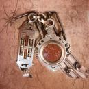 Antique VIctorian Watch FOB Necklace Fancy Goldstone with intricate setting