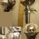 Vintage Rolls Royce Hood ornament Spirit of Ecstasy Flying Lady nouveau winged woman