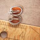 Antique 3 Graces Cameo earrings Sterling Screw on carved figural Neoclassical