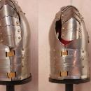 Vintage Military pol zbroja husarska Miniature Knight armour Armor ON original stand Medieval