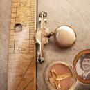 Antique Victorian Brooch Locket with religious medal crucifix & military photo with history