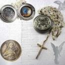 Faith Saint Teresa Pocketwatch Locket rosary necklace