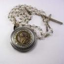 Faith Saint Teresa Pocketwatch Locket rosary necklace