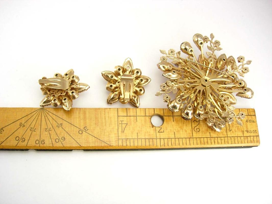 HUGE statement Fruit salad Brooch and earrings OVER 3