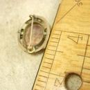 Antique Victorian Micromosaic Brooch Goldstone flowers with fancy metalwork