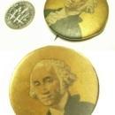 ANtique Dated 1800 Political GEORGE WASHINGTON GILT Portrait Button brooch