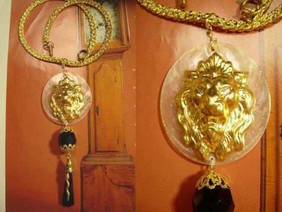 Victorian Lions and snakes OH MY what a necklace