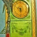 Vintage C clasp Gothic lion brooch 1\/4 ct citrine Genuine carnelain drop