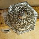 Antique Sterling Cleopatra brooch Grand tour hallmarked solid sterling large egyptian Queen brooch