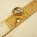 Vintage Bizarre Lobster Claw sterling Ring heavy sterling size 10