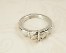 Vintage Claddagh Ring Celtic Taxco sterling Claddagh PUzzle Hidden heart