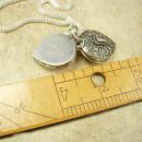 Vintage Amethyst Poison Heart Pillbox necklace locket etruscan pendant sterling
