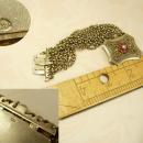 Antique 1800's sterling austro Hungarian Bracelet hallmarked garnets and pearls