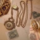 Medusa Flip fob jeweled SLide necklace with miraculous medal