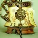 Healing Crystal Renaissance semi precious agate glass necklace Dramatic medieval Maiden