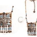 Exotic Asian Goddess glass beaded Tassle necklace