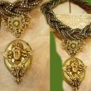 Medusa Locket necklace HUGE snake chain Winged Goddess Angel renaissance