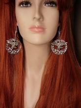 Reserved for moon Winged Goddess in the stars Earrings