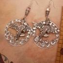 Reserved for moon Winged Goddess in the stars Earrings