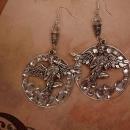 Reserved for moon Winged Goddess in the stars Earrings