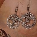 Reserved for moon Winged Goddess in the stars Earrings