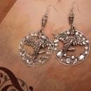 Reserved for moon Winged Goddess in the stars Earrings