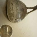 Vintage 1920 Mercury RING with winged God in sterling Liberty Dime Coin Jewelry size 6 1/2