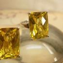 15ct Citrine huge DEco style statement ring sterling setting