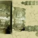 VIntage 1930's Goddess relief fob bracelet Ancient Mayans of MExico