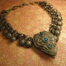ANtique Chinese dragon Necklace Chinese dragon dress clip and necklace