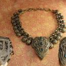 ANtique Chinese dragon Necklace Chinese dragon dress clip and necklace