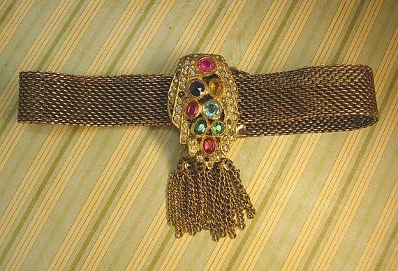 Victorian necklace ANtique czech jeweled Czech dress clip fringe collar choker