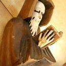 Bizarre arts and crafts Monk with rosary