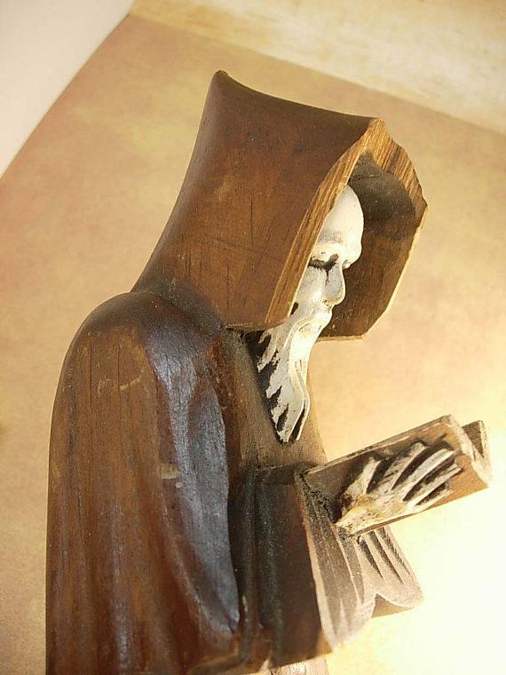 Bizarre arts and crafts Monk with rosary