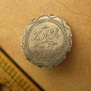 1884 Love Token brooch Victorian Quarter Dollar silver memento brooch