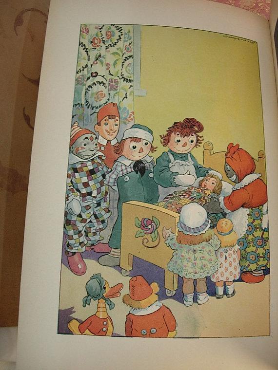 1929 Raggedy ann Book Marcella First edition Written for his daughter Anti Vaccination movement
