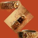 Art deco Rose gold filled wide Wristwatch Lady Elgin... IT works too