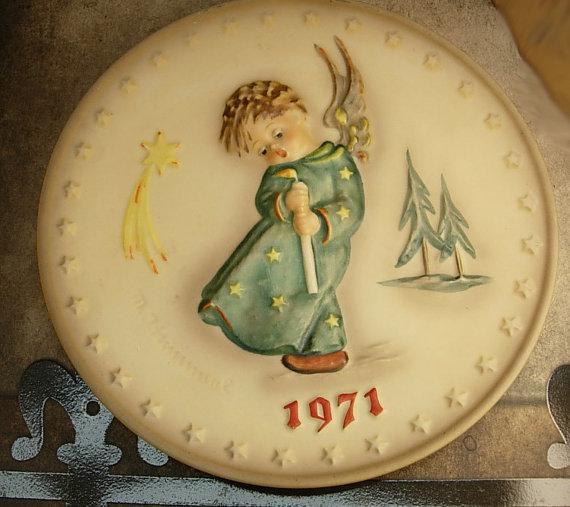 1971 Hummel Plate Heavenly Angel 100th anniversary