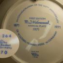 1971 Hummel Plate Heavenly Angel 100th anniversary
