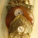 Steampunk Cat brooch Antique clock face figural brooch