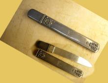 ANtique victorian sterling fruit knife hidden compartment