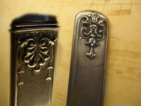 ANtique victorian sterling fruit knife hidden compartment