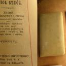 Vintage Celluloid child's prayer book catholic missal Communion book with scapular inside
