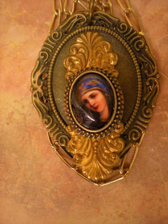 Gorgeous Portrait of Madonna Necklace