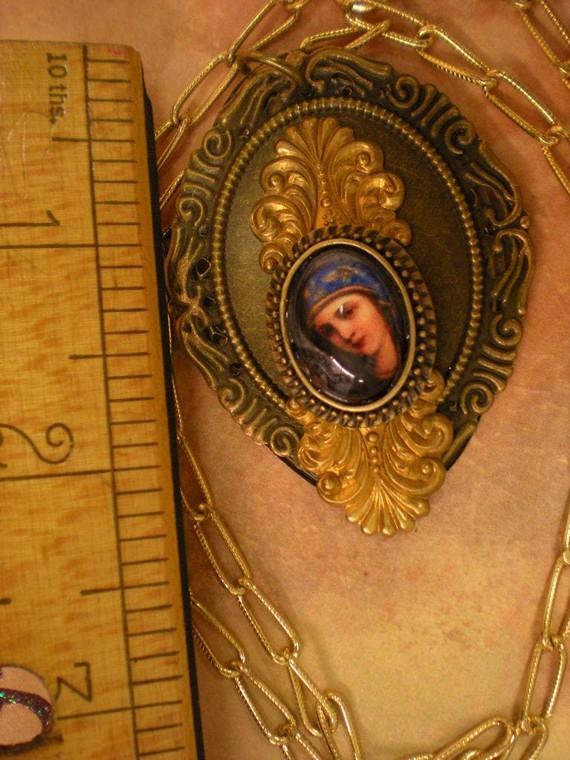 Gorgeous Portrait of Madonna Necklace