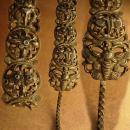 ANtique Chinese Hair pin with insects and lotus flower and dragonflies