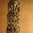 ANtique Chinese Hair pin with insects and lotus flower and dragonflies