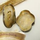 Antique Greek Key Vinaigrette Sterling signed with forget me not 1800's