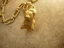 Vintage skunk perfume locket charm bracelet Little stinkers Charles Alton