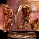 Vintage SIGNED Har Bracelet Big Baroque pearls and rhinestones clamper bangle